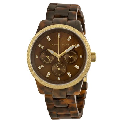 michael kors jet set bracelet watch tortoise|Womens Michael Kors MK5038 Jet Set MOP Tortoise Shell .